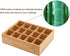 GOBAM Bamboo Closet Drawer Divider - Storage Organizer with 15 Compartments for Belts, Ties, Jewelry