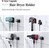 Self Adhesive Hair Dryer Holder, Wall Mounted Organizer for Bathroom, Compatible with Supersonic Hair Dryers