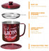 QMET 1.3L Bacon,46oz Bacon Grease Saver Container with Fine Mesh Strainer,Stainless Steel Oil Keeper Can for Large