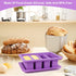 Butter Mold Tray, Silicone Tray with Lid for Making Butter Stick, Soap Bar, Energy Bar, Muffin, Brownie