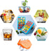 ZDPMK 2 Pack Silicone Ice Cube Trays, Flexible Molds for 15 Ice Cubes, Reusable & BPA Free for Freezer, Cocktail,
