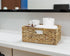 Large Wicker Basket, Water Hyacinth Wicker Storage Basket for Organizing, Rectangular Basket with Handles