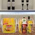 SANNO Wire Baskets Storage for Refrigerator Freezer, Metal Organizing Bins with Handles for Kitchen