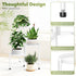 JOPBENG 3 10 Inch Tier Metal Plant Stand Indoor Outdoor, Corner Plant Shelf with Wide Tray,Flower Pot Display Holder