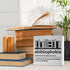 thoqii Book Lover Decor Wooden Box Sign, Bookworm Nerd Bookish Librarian Desk Decoration Home Bedroom Office Bookshelf
