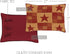 VHC Brands Ninepatch Star Hand Quilted Standard Sham, Red, 21x27 Bedroom Decor