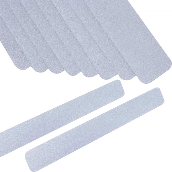 Anti Slip Tape Bath Safety Strips, 8pcs Clear Self-Adhesive Non Slip Stickers, 2 inch x 12 inch Rounded Corners for