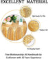 ShinyBeauty Gold Sequin Tablecloth - Sequin Table Overlay for Wedding/Party/Event Decoration (36inx36in)