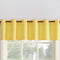 No. 918 Montego Casual Textured Semi-Sheer Grommet Kitchen Curtain Valance, 56" x 14", Yellow