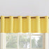 No. 918 Montego Casual Textured Semi-Sheer Grommet Kitchen Curtain Valance, 56" x 14", Yellow