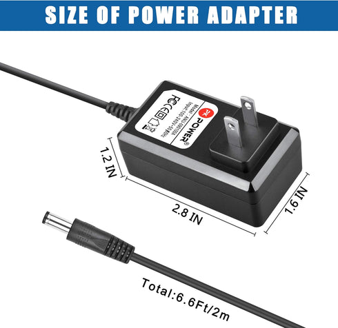 PKPOWER AC DC Adapter for Gtech SW02 SWO2 Electronic Cordless 7.2V Vacuum Cleaner Power Supply Cord