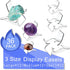 Rock Display Stand, Clear Easel Stands Pedestal for Geodes and Mineral Collectibles, 3 Sizes 36 PCS