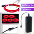 Ourbest EL Wire Lights - Battery Powered Wearable LED Neon String Light, 5in1 DIY Sign Kit, 1M Red