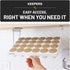 24 COFFEEKEEPERS KEEPERS Under Cabinet K Cup Holder with Swing-Down Access Space-Saving Coffee Pod Holder and K Cup
