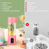 Portable Blender, USB Rechargeable Personal Fruit Blender, Mini Smoothie Blender (Pink)