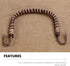 Cabilock 4pcs Teapot Handle Ceramic Decked Accessories, Japanese Decorative Kettle Handles, Rattan Pot Handle Rural