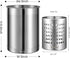 KSENDALO Stainless Steel Utensil Holder Set, 6.5inch & 4.72inch High Drying Rack with Weighted Base