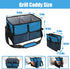 Amerbro 600D Large Grill Caddy with Paper Towel Holder - BBQ Caddy Organizer for Utensil, Condiment - Easy Carry Picnic