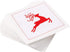 Five Star Napkins Reindeer Christmas Cocktail Napkins, White Linen, 4.5" x 4.5", Single Use - 50 Count