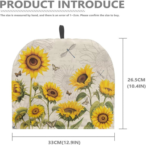 Sunflower Tea Cozy for Teapot, Insulated Dragonfly Tea Cosy, Butterfly Tea Cozies, Kettle Quilt for Hotel Tea Party