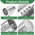 EORTA Stainless Steel Kitchen Utensil Holder, Flatware Cylinder Draining Organizer with Round Drain Holes