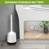 pafyh Set,Toilet Electric Toilet Brush and Holder Bowl Brush,Wireless Electric Spin Scrubber,with Silicone Brush Head