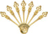 Yarlung Mini Coffee Spoons 16 Pack, 4.5 Inch Gold Vintage Spoon for Espresso, Tea, Dessert, Condiments