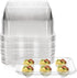 50 Pack 6 Yopay Deviled Egg Trays with lid, Plastic Clear Slots Deviled Eggs Halves Carrier Deviled Container Dish