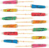 True Umbrella Appetizer Picks - Mini Umbrella Toothpicks, Multicolor, Wood, Set of 12