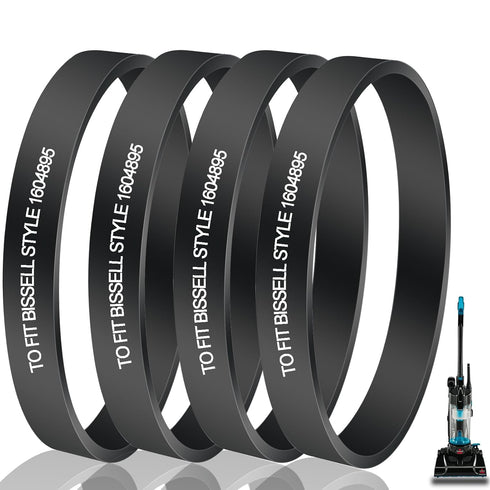 Vacuum Belts Replacement for Bissell PowerForce Compact Lightweight Upright Vacuum, Compatible Models, 4 Pack