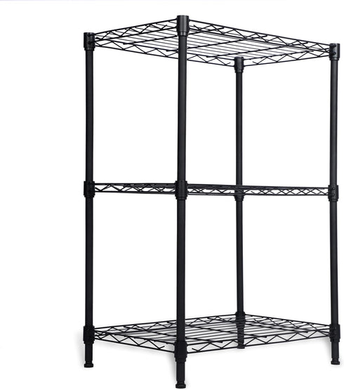 Whitmor 3 Tier Storage Shelves, Heavy Duty Metal Shelving, 400 lbs Capacity