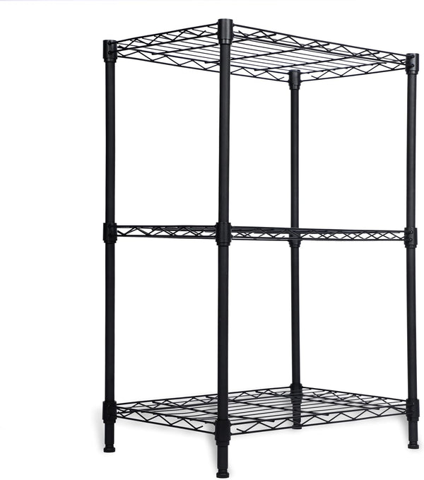Whitmor 3 Tier Storage Shelves, Heavy Duty Metal Shelving, 400 lbs Capacity