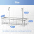 YUOROS 304 Stainless Steel Shower Caddy Hanging Organizer Rack for Shower Chair Bench for Seniors, Disabled