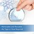 Mfault 139 PCS Winter Snowman Window Clings, 4 Sheets Let It Snow Wall Stickers for Christmas Home Decor