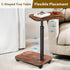 360 (15.8"x 11.8"x 33", Sofa TV Tray Table for Couch, Swivel Height Adjustable TV Trays for Eating on Couch, Side Table