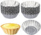 ISKYBOB 20 Pack Egg Tart Aluminum Cupcake Cake Cookie Mold Tin, Reusable Baking Tool (M)