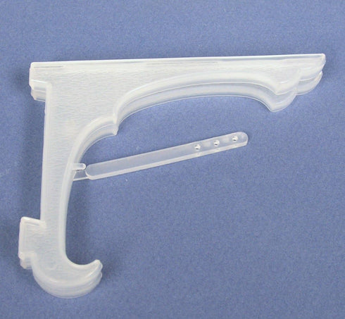 Clear Plastic Easels, 6" High with Locking Bar, Pack of 5