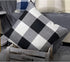VAKADO Set of 2 20x20 Black White Buffalo Plaids Decorative Throw Pillow Covers for Couch Sofa Car Outdoor Home Decor