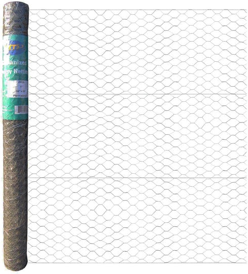 20GA Galvanized Hexagonal Poultry Netting Chicken Wire 36 inches x 25 feet