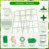 (Green,65"x49.2"x23.6") Extra Large Cucumber Trellis for Raised Bed, U-Shape Garden Trellis for Climbing Plants