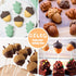 Silicone Cake Baking Pan, 2 Pack Pinecone Leaf Chocolate Mold DIY, 2Pcs/6-Cavity for Cake Muffin Ice Decoration