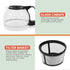 Elite Gourmet EHC-5055# Automatic Brew & Drip Coffee Maker, Black, with Reusable Filter & Water Level Indicator