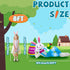 8FT OurWarm Easter Inflatables Outdoor Decorations, Lying Inflatable Easter Bunny Decor with Egg, Easter Blow Up Yard