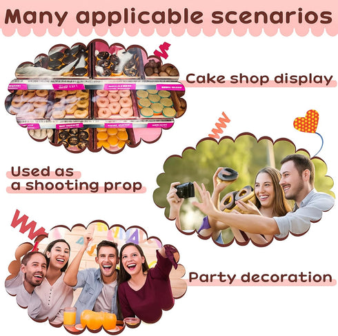 8 4 Civaner Pieces Realistic Artificial Simulation Cake Dessert Mixed Fake Food for Display Kitchen Decoration