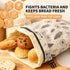 GWTQMJI 2Packs 18 13in XL Reusable Beeswax Bread Bags for Homemade Bread Sourdough for Keep Fresh Freezer Safe Large