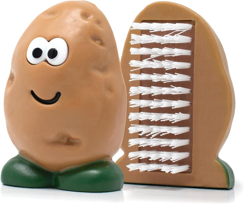 Joie Spud Dude Potato Brush - Vegetable and Fruit Scrubber, Cute Kitchen Gadget