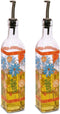 TZSSP Olive Oil and Vinegar Dispenser Glass Dispenser Bottles Set Cooking Oil