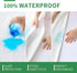 Queen Mattress Protector, Waterproof Cooling Mattress Pad Cover, Bamboo Fabric, Fitted 8-18 inch Deep Pocket