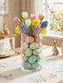 Allaugh Pastel Easter Eggs Decorations: 24pcs 2.4" Solid Speckled Foam Eggs - Fills