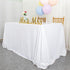 ShinyBeauty White Sequin Tablecloth, 60" x 102", Wedding Sparkle Linens, Rectangle Sequin Overlay